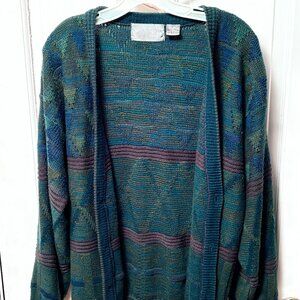 80s "GrandpaCore" Cardigan A classic Alvin Josef pattern from the 80s.